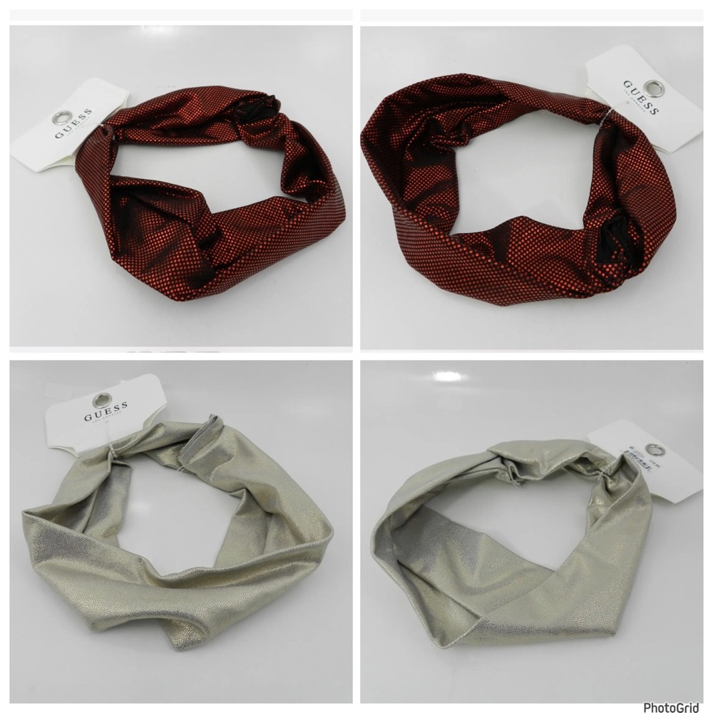 Guess lot of two hair headband wraps NWT